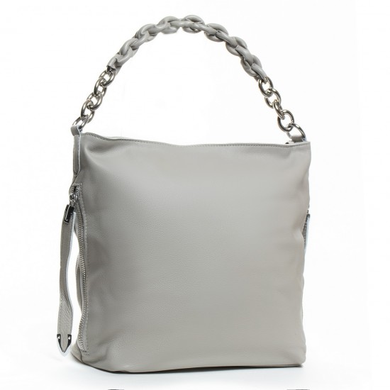 Женская сумка из натуральной кожи ALEX RAI 32-8798-9 серый