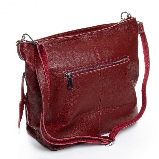 Женская сумка из натуральной кожи ALEX RAI 32-8798-9 бордовый