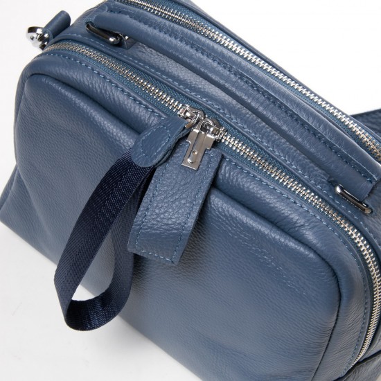 Жіноча сумочка з натуральної шкіри ALEX RAI 12-8731-9 синій
