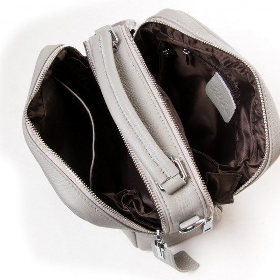 Женская сумочка из натуральной кожи ALEX RAI 12-8731-9 серый