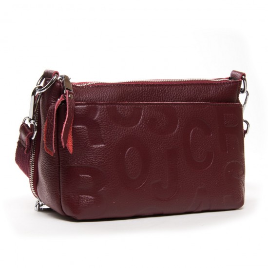Женская сумочка из натуральной кожи ALEX RAI 23-83102-9 бордовый