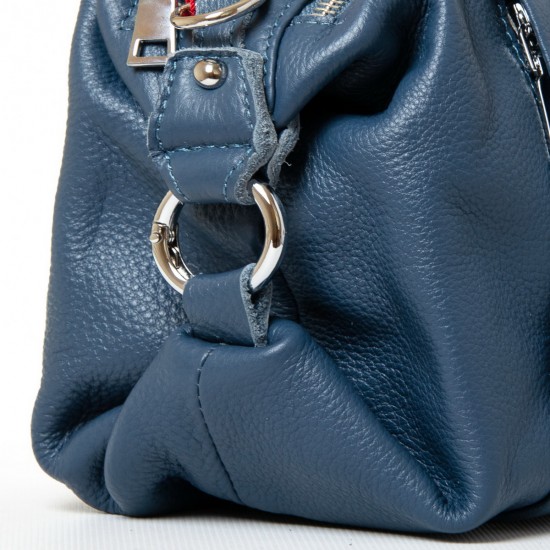 Жіноча сумка з натуральної шкіри ALEX RAI 8762 синій