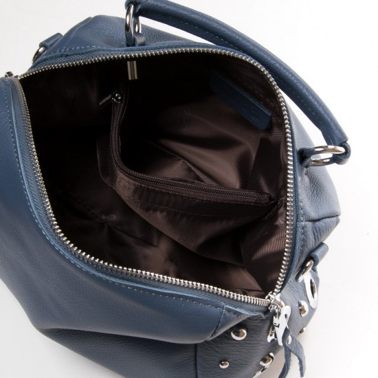 Жіноча сумка з натуральної шкіри ALEX RAI 30-7118-9 синій