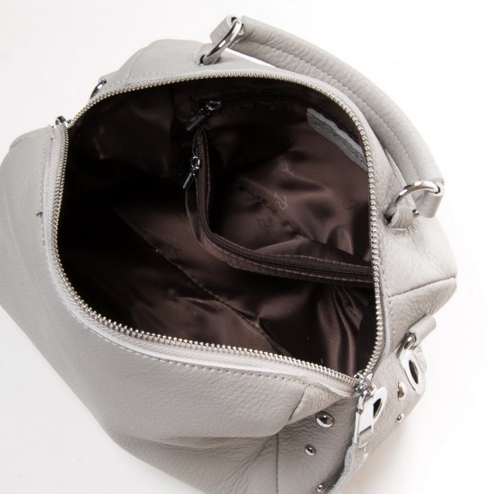 Женская сумка из натуральной кожи ALEX RAI  30-7118-9 серый
