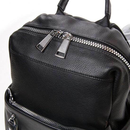 Рюкзак жіночий з натуральної шкіри ALEX RAI  27-8903-9 чорний