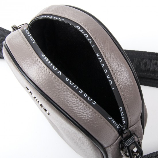 Жіноча сумочка-клатч з натуральної шкіри ALEX RAI 39032 сірий