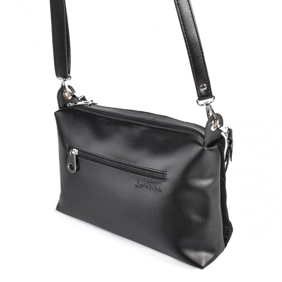 Жіноча сумка з натуральної замші LUCHERINO 681 чорний