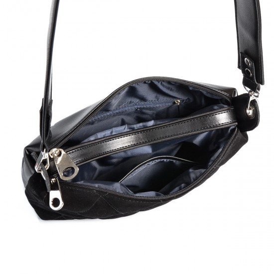 Женская сумка из натурального замша LUCHERINO 681 черный