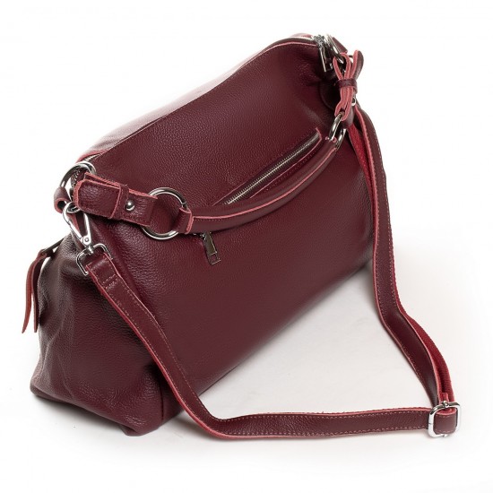 Женская сумка из натуральной кожи ALEX RAI 9501 бордовый