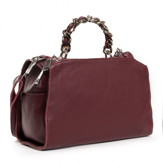Женская сумка из натуральной кожи ALEX RAI 8799 бордовый