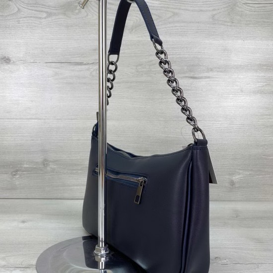 Жіноча модельна сумочка WELASSIE Луна темно-синій