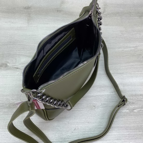 Женская модельная сумочка WELASSIE Луна оливковый