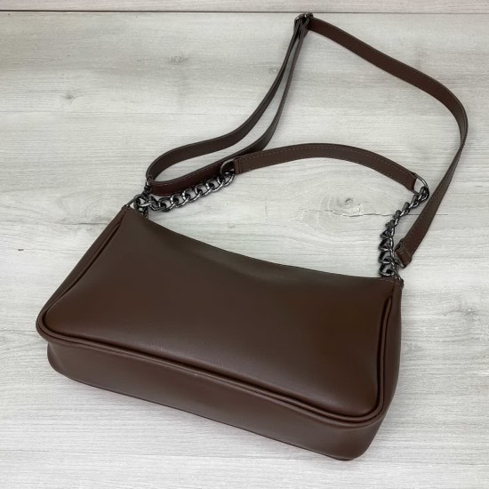 Женская модельная сумочка WELASSIE Луна шоколадный