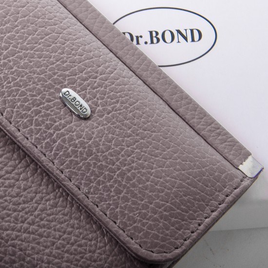 Жіночий шкіряний гаманець dr.Bond Classic WN-3 лиловий