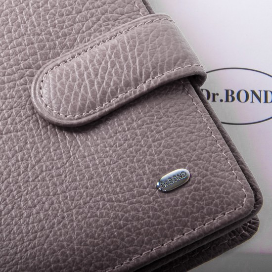 Жіночий шкіряний гаманець dr.Bond Classic WN-2 лиловий