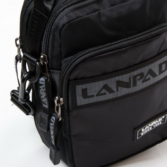Чоловіча сумка планшет Lanpad 82005 чорний