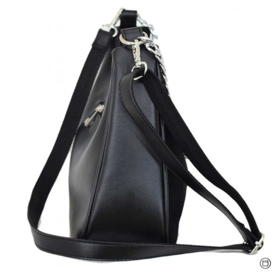 Женская модельная сумка LUCHERINO 663 черный замш