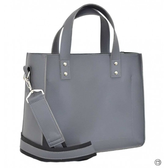 Жіноча модельна сумка LUCHERINO 630 сірий + замш