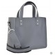 Женская модельная сумка LUCHERINO 630 серый + замш
