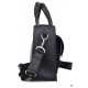 Женская модельная сумка LUCHERINO 630 черный матовый + замш 2
