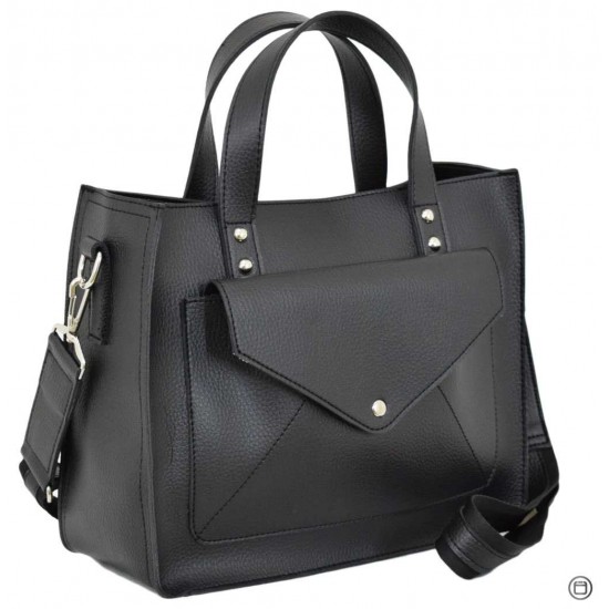 Жіноча модельна сумка LUCHERINO 630 чорний матовий
