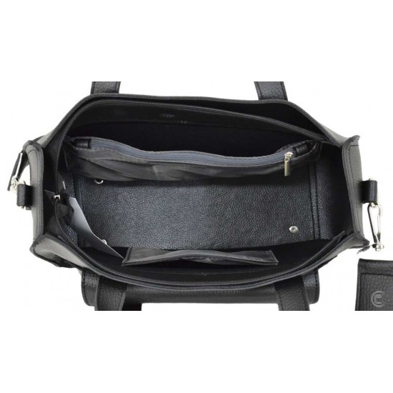 Женская модельная сумка LUCHERINO 630 черный матовый