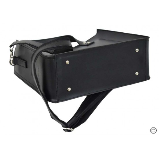 Женская модельная сумка LUCHERINO 630 черный глянец