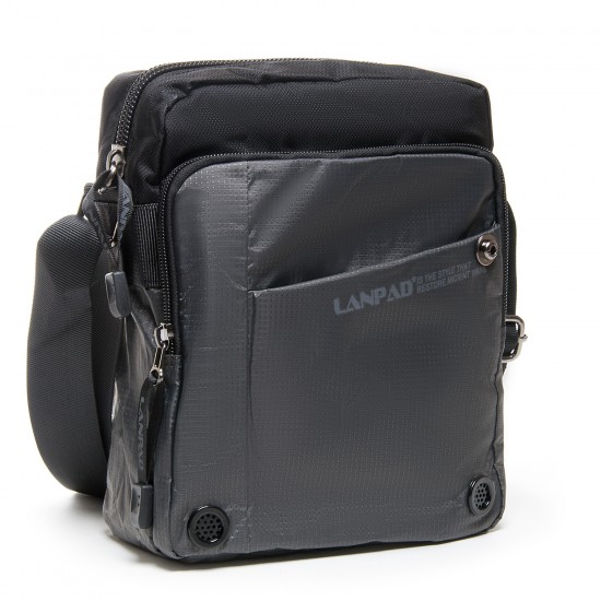 Чоловіча сумка планшет Lanpad 8352 сірий