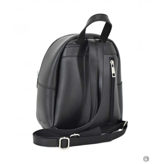 Женская рюкзак LUCHERINO 684 черный + замш