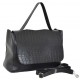 Жіноча модельна сумка LUCHERINO 668 чорний крокодил