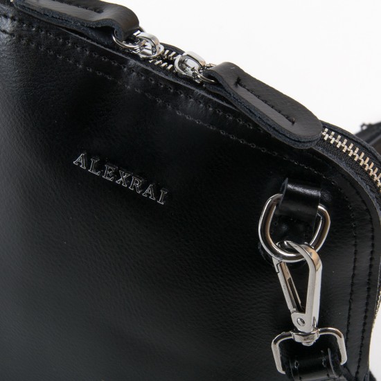 Женская сумочка-клатч из натуральной кожи ALEX RAI 32-8803 черный