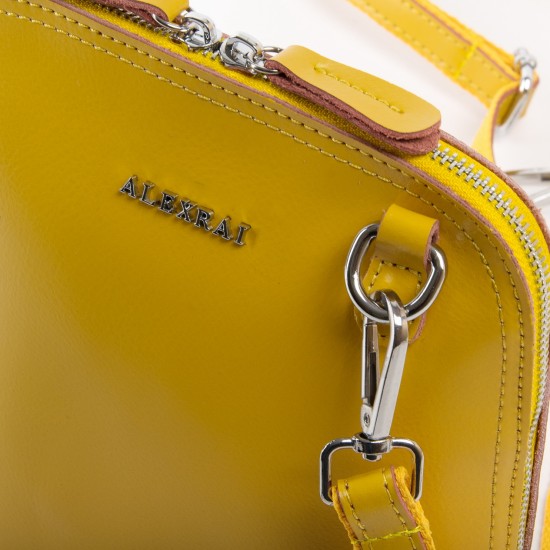 Жіноча сумочка-клатч з натуральної шкіри ALEX RAI 32-8803 жовтий