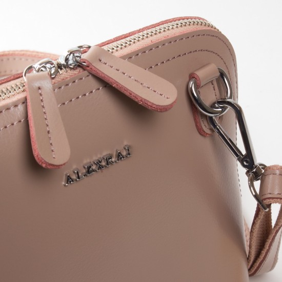 Жіноча сумочка-клатч з натуральної шкіри ALEX RAI 32-8803 пудра