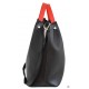 Жіноча модельна сумка LUCHERINO 575 чорний + червоний