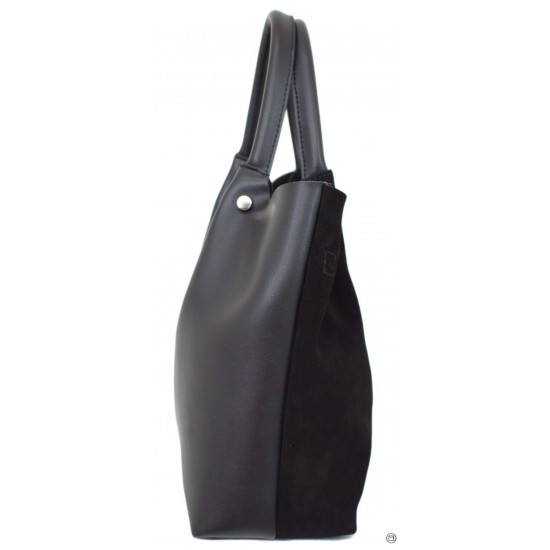 Женская сумка из натурального замша LUCHERINO 520 черный