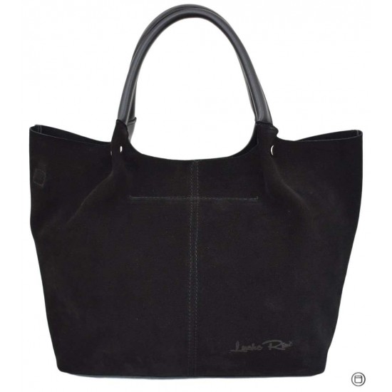 Жіноча сумка з натуральної замші LUCHERINO 520 чорний