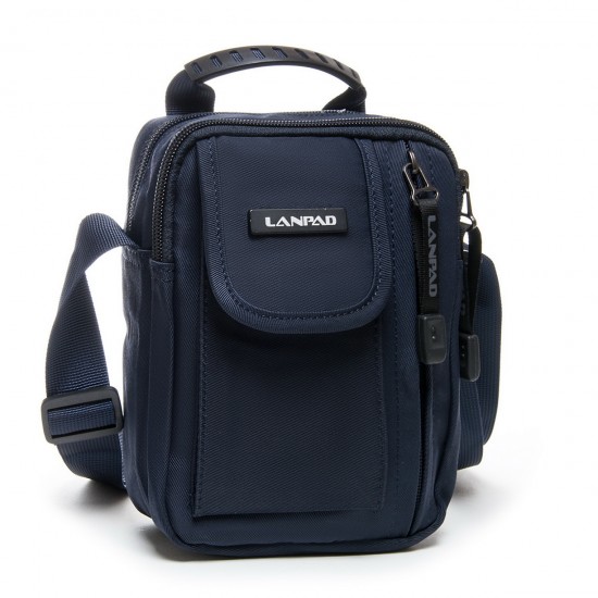 Чоловіча сумка планшет Lanpad 0912 синій