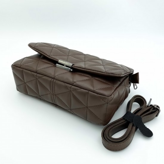 Жіноча модельна сумочка WELASSIE Обрі шоколадний