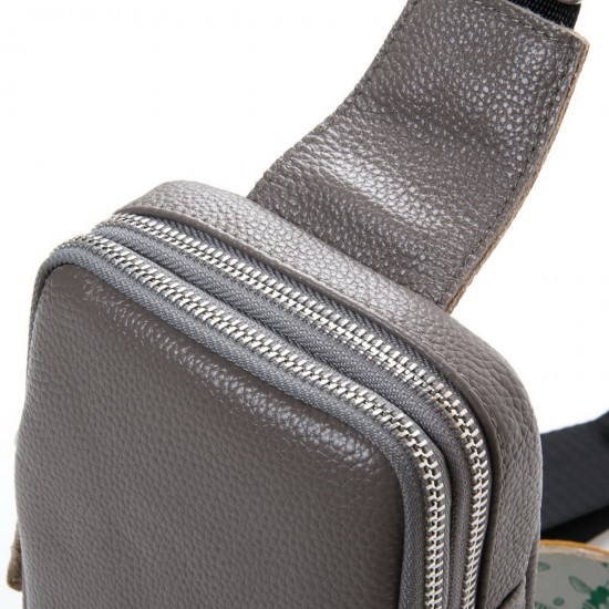 Женская сумка на плечо из натуральной кожи ALEX RAI 1801 серый