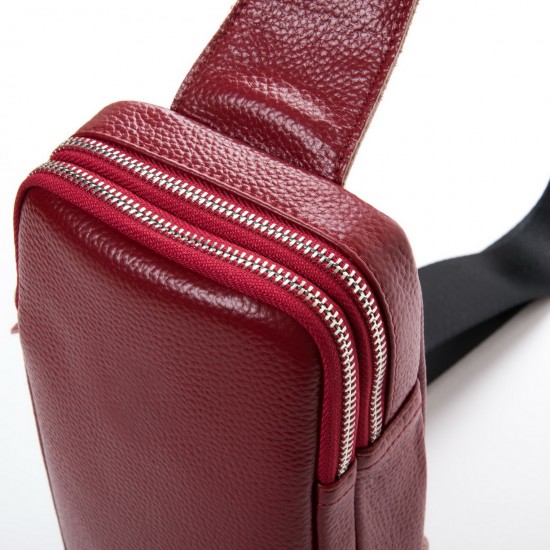 Женская сумка на плечо из натуральной кожи ALEX RAI 1801 бордовый
