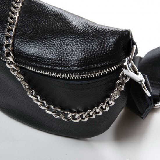 Жіноча сумочка з натуральної шкіри ALEX RAI 88081 чорний