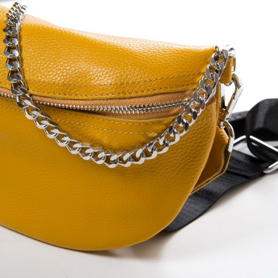 Жіноча сумочка з натуральної шкіри ALEX RAI 88081 жовтий