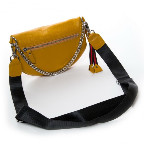 Жіноча сумочка з натуральної шкіри ALEX RAI 88081 жовтий