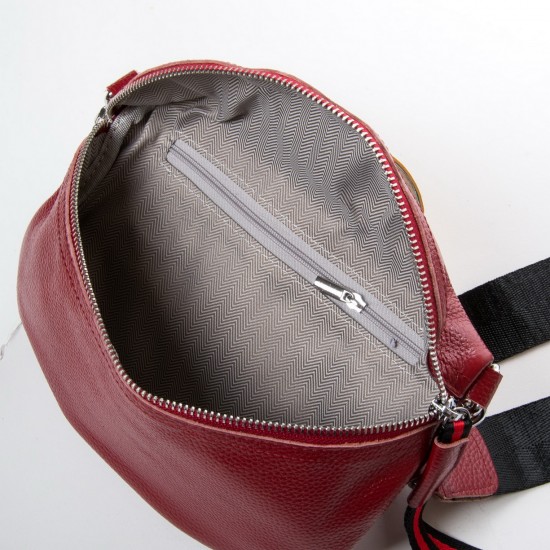 Жіноча сумочка з натуральної шкіри ALEX RAI 88081 бордовий