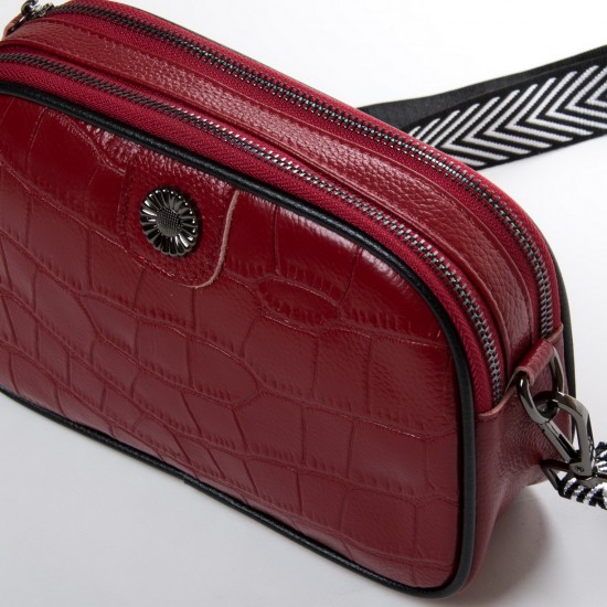 Женская сумочка из натуральной кожи ALEX RAI 881 бордовый