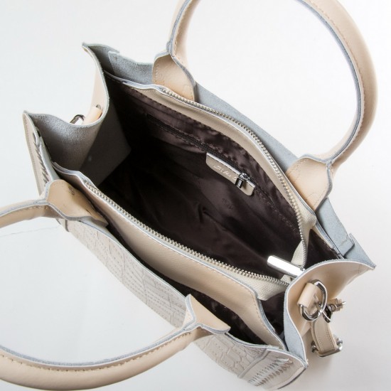 Женская сумка из натуральной кожи ALEX RAI 43-1549 бежевый