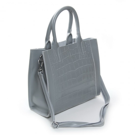 Женская сумка из натуральной кожи ALEX RAI 43-1549 серый