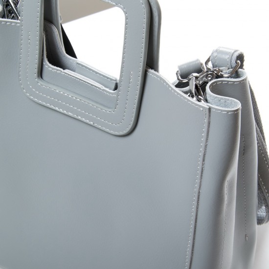 Женская сумка из натуральной кожи ALEX RAI 45-1550 серый