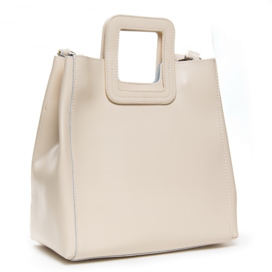 Женская сумка из натуральной кожи ALEX RAI 45-1550 бежевый