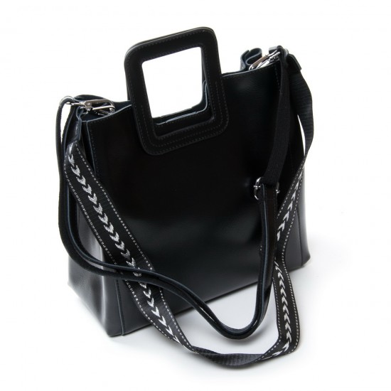 Жіноча сумка з натуральної шкіри ALEX RAI  45-1550 чорний